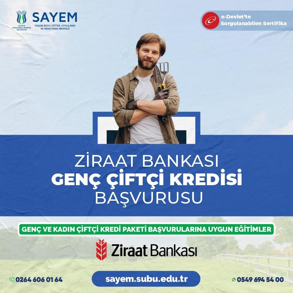 Ziraat Bankası Genç Çiftçi Kredisi Başvurusu